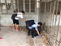 中大同學在南京浦口協助清理垃圾